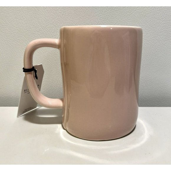NWT Rae Dunn Pink ‘Your Battle Is My Battle’ Ceramic Mug - Picture 2 of 4
